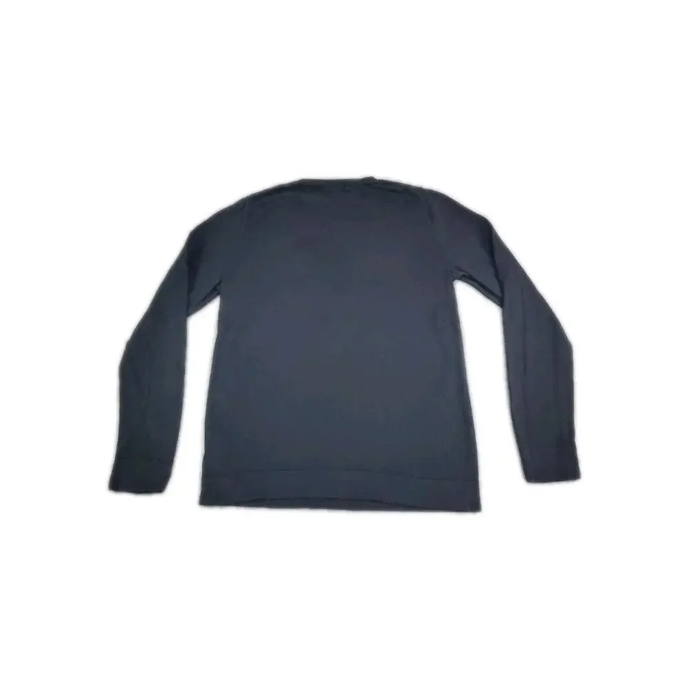 J.Crew Teddie Sweater Womens Sz M Black Heart Crewneck Cotton Knit C30-87